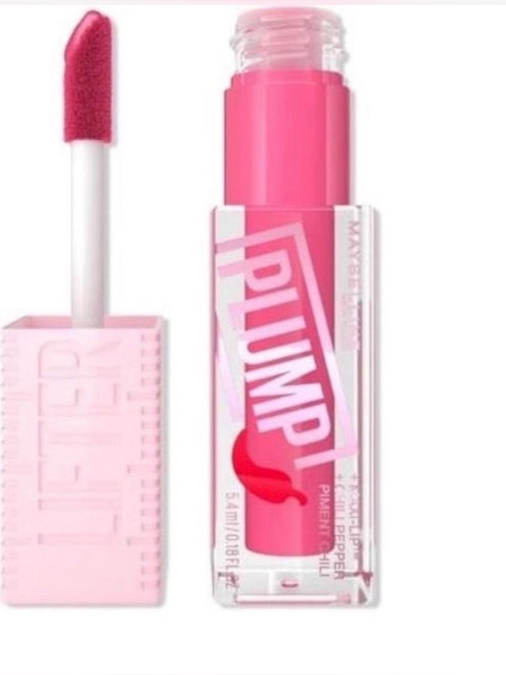 Maybelline Maxi-Lip Lifter Plump Lip Gloss Pink Sting